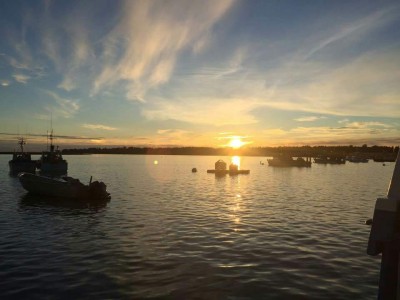 Uff-Da dock sunset