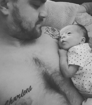 Ava Rose with daddy